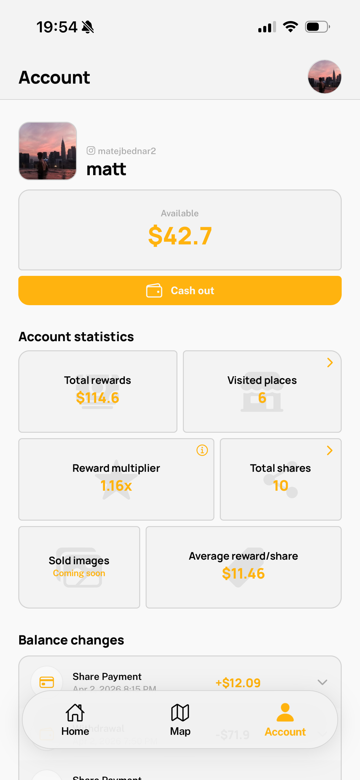 Get paid and cash out anytime